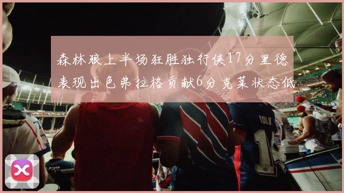森林狼上半场狂胜独行侠17分里德表现出色弗拉格贡献6分克莱状态低迷未得分